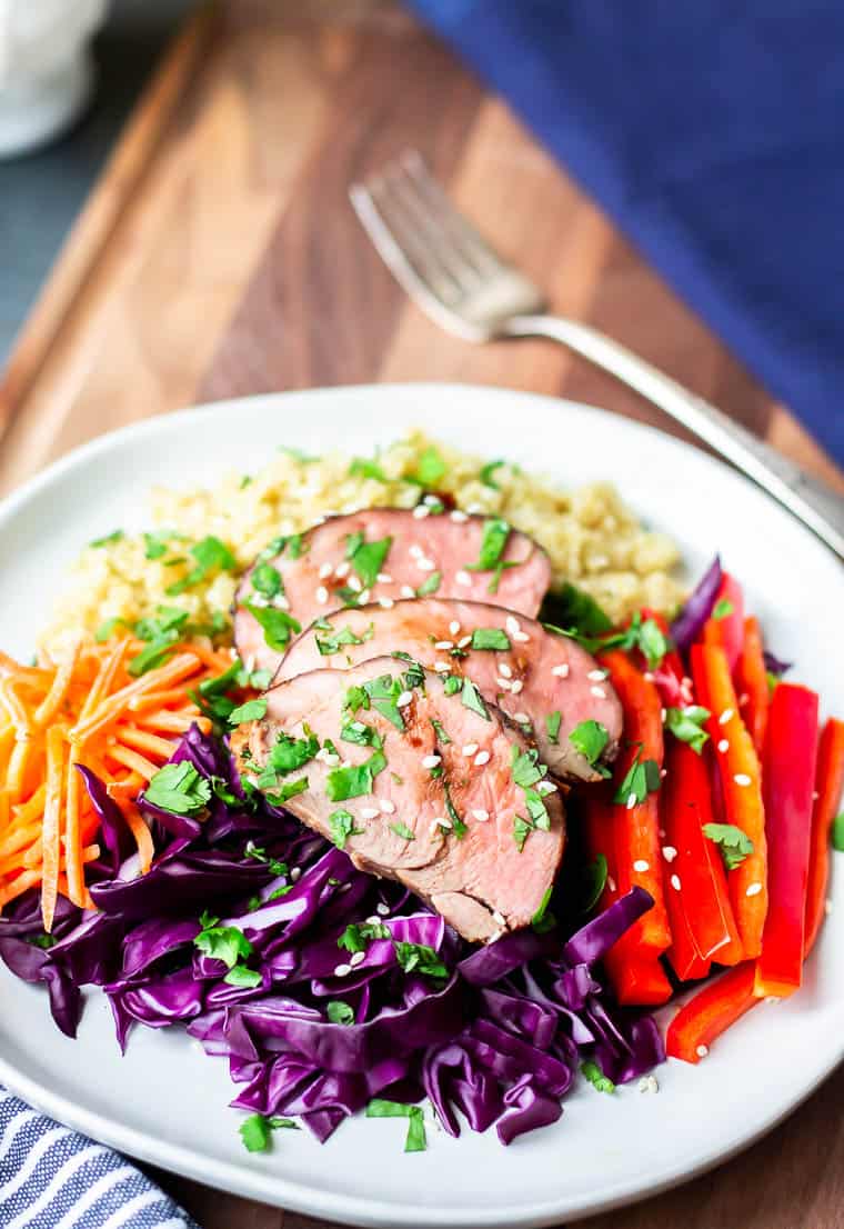 Asian Pork Salad With Quinoa D