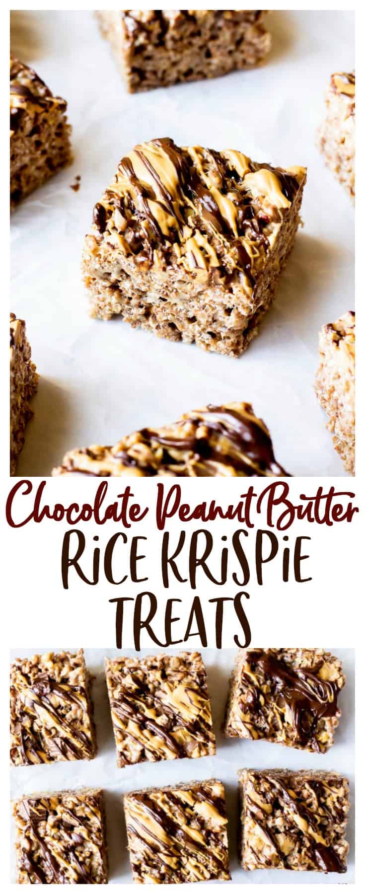 Chocolate Peanut Butter Rice Krispies Treats Recipe - Delicious Little ...