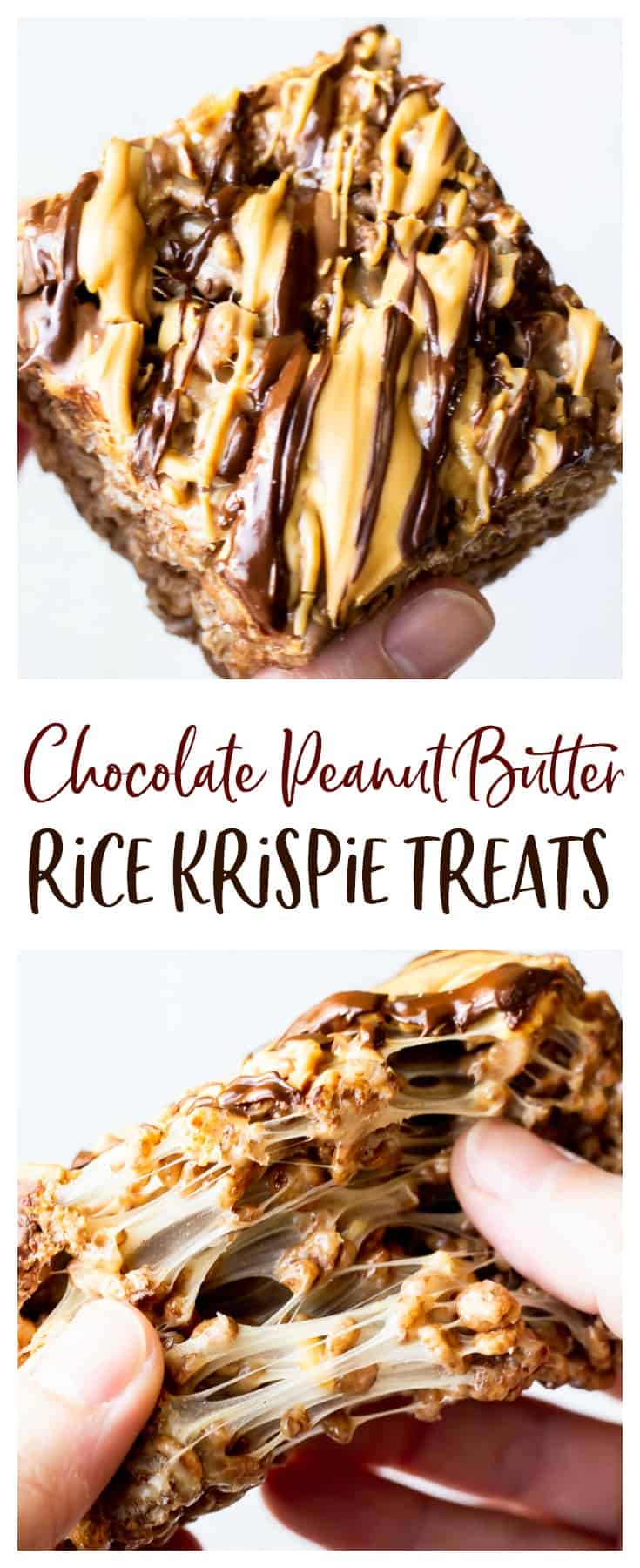 Chocolate Peanut Butter Rice Krispies Treats Recipe - Delicious Little ...