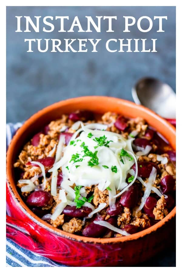 Healthy Instant Pot Turkey Chili Recipe - Delicious Little Bites