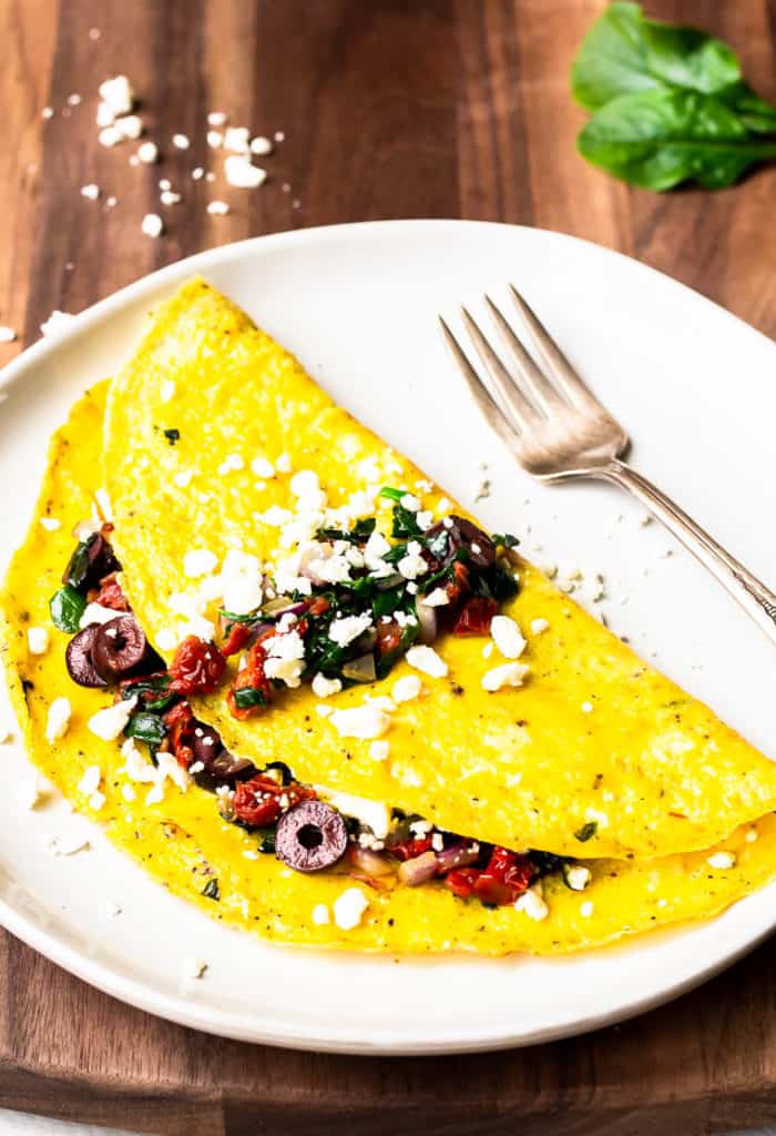 Greek Omelet Recipe - Delicious Little Bites