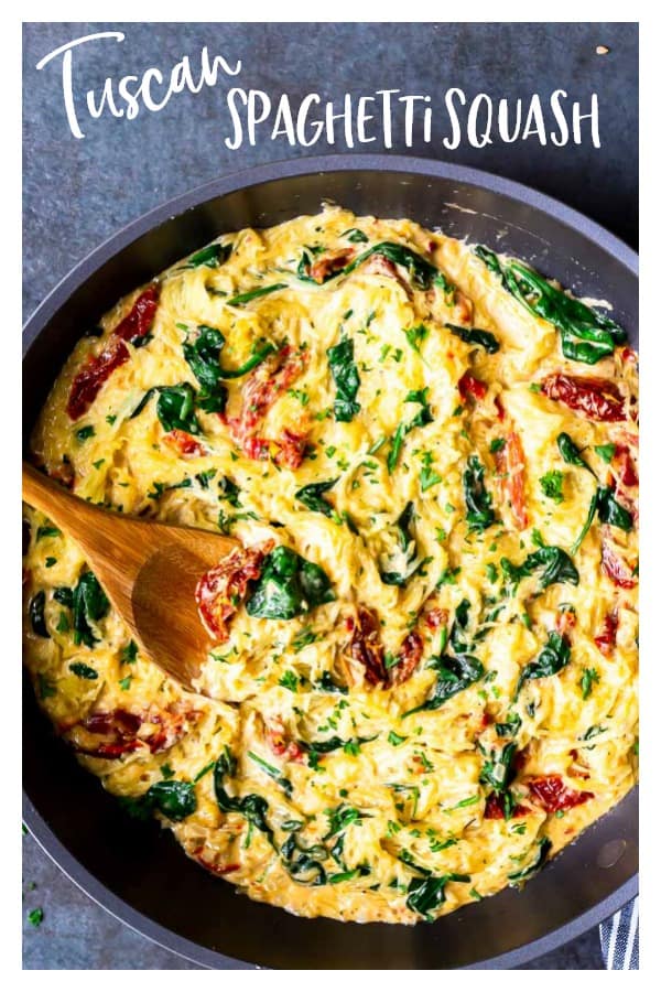 Vegetarian Tuscan Spaghetti Squash Recipe Delicious Little Bites