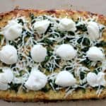Spinach Ricotta Pizza with Roasted Garlic