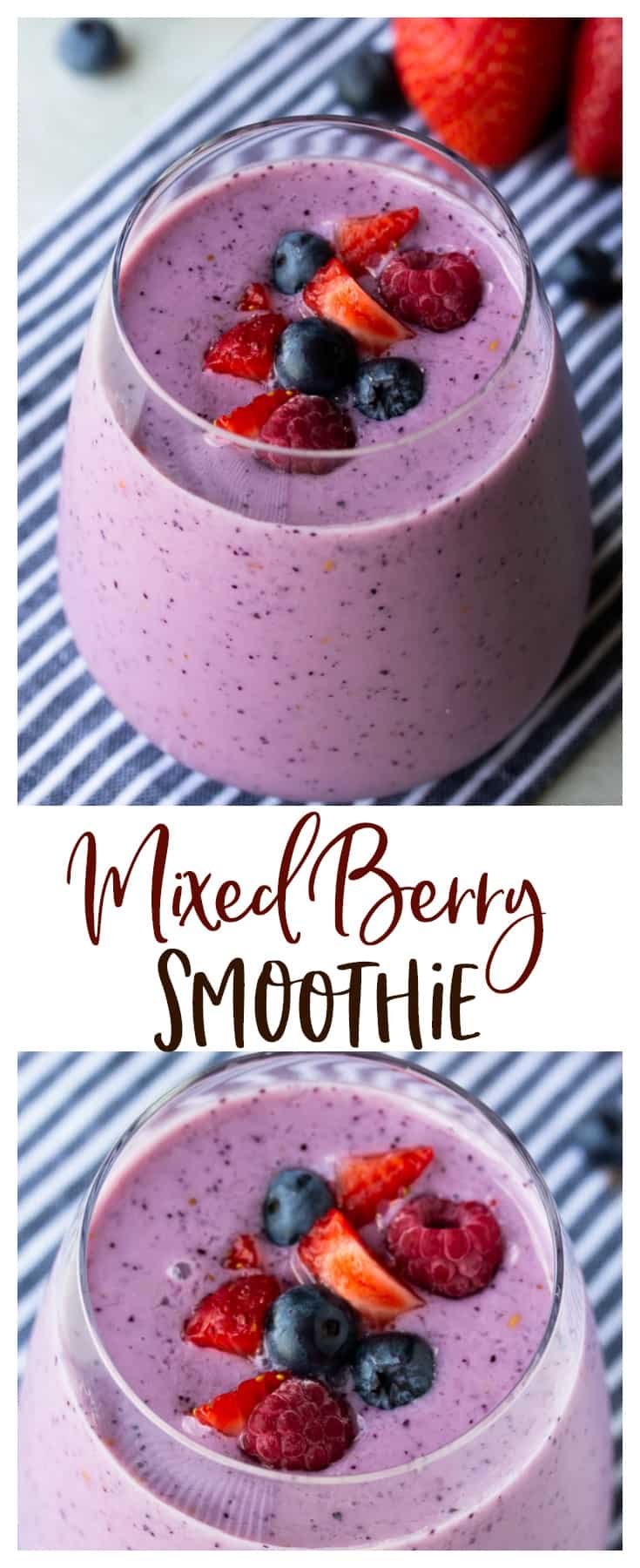 Mixed Berry Smoothie - Delicious Little Bites