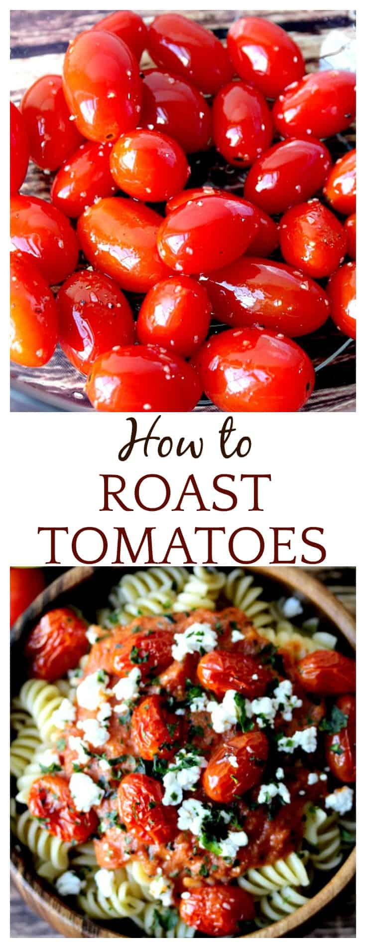 If only I knew how to make oven roasted tomatoes was so easy I would have done it a hundred times already!! Use this easy roasted tomatoes recipe to add these delicious little pops of flavor to all kinds of dishes from pasta to salads to sandwiches! Just yum! 