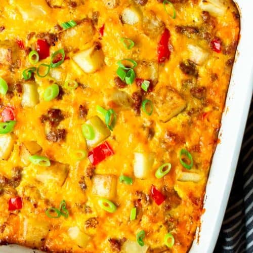 Easy Breakfast Casserole Recipe with Sausage and Potatoes