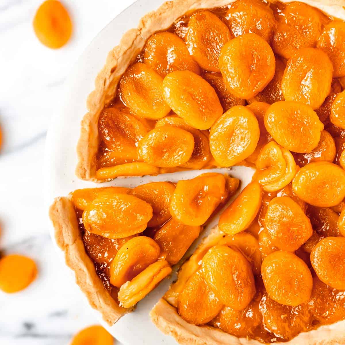 Apricot Tart - Delicious Little Bites
