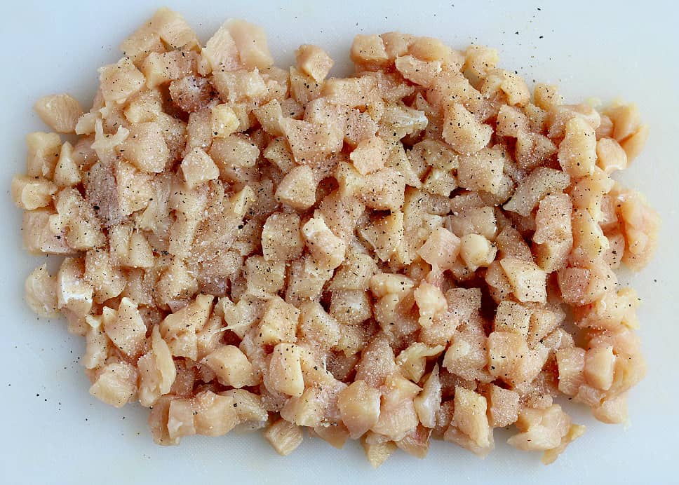 Cubes Chicken with Salt and Pepper