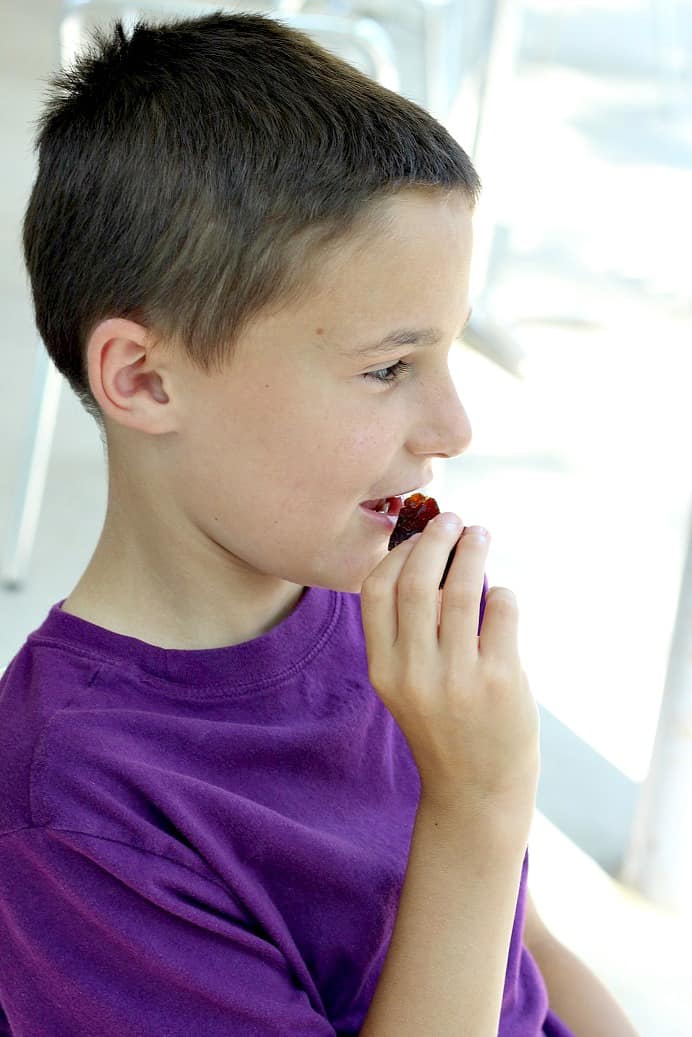 Child Eating Beef Jerky