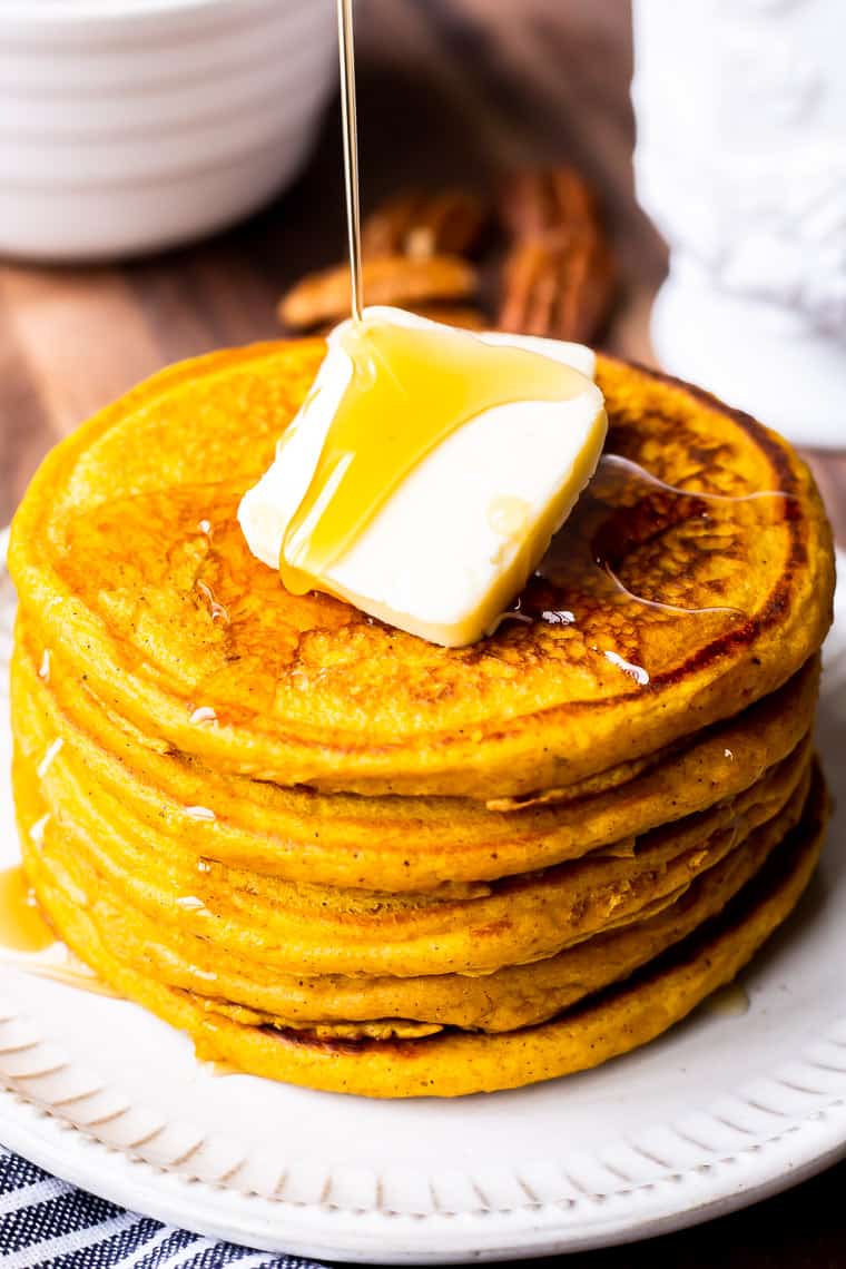The BEST Pumpkin Spice Pancakes Delicious Little Bites