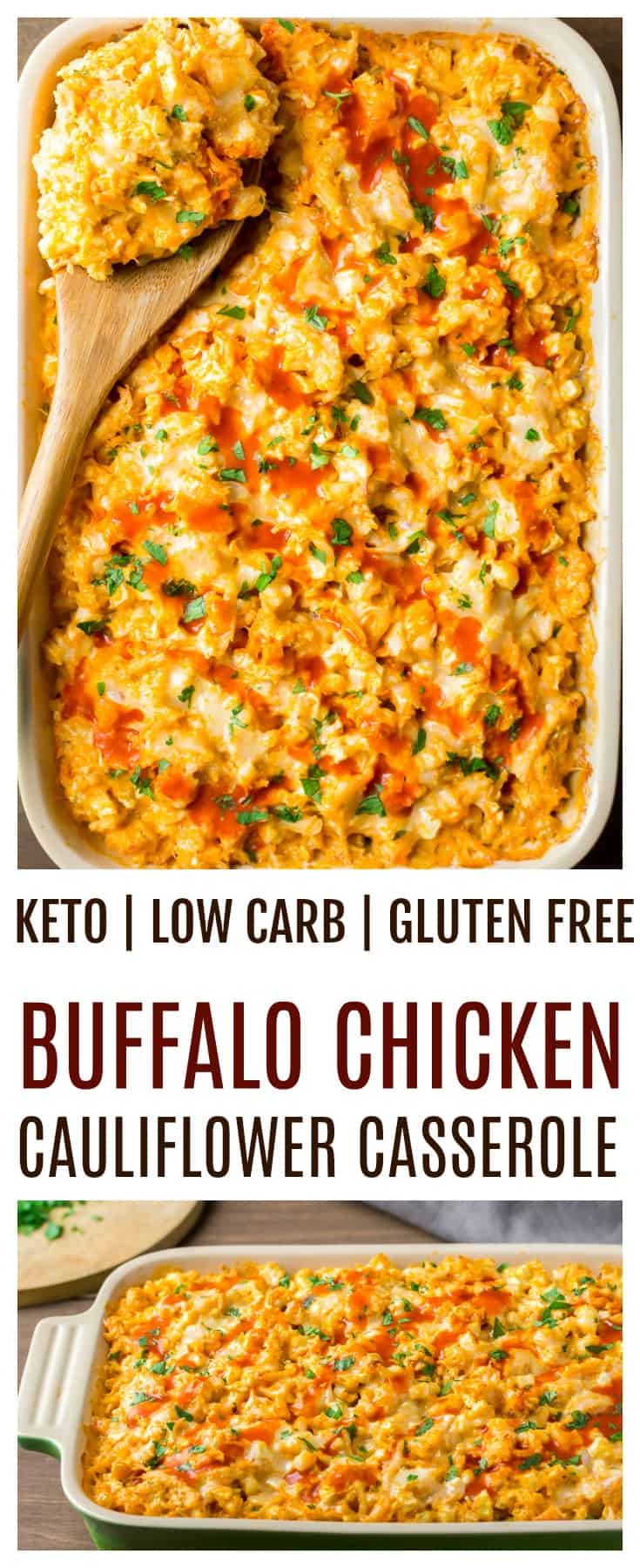 Creamy Buffalo Chicken Cauliflower Casserole Delicious Little Bites 4460