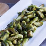 Roasted Brussels Sprouts with Lemon Mustard Dressing