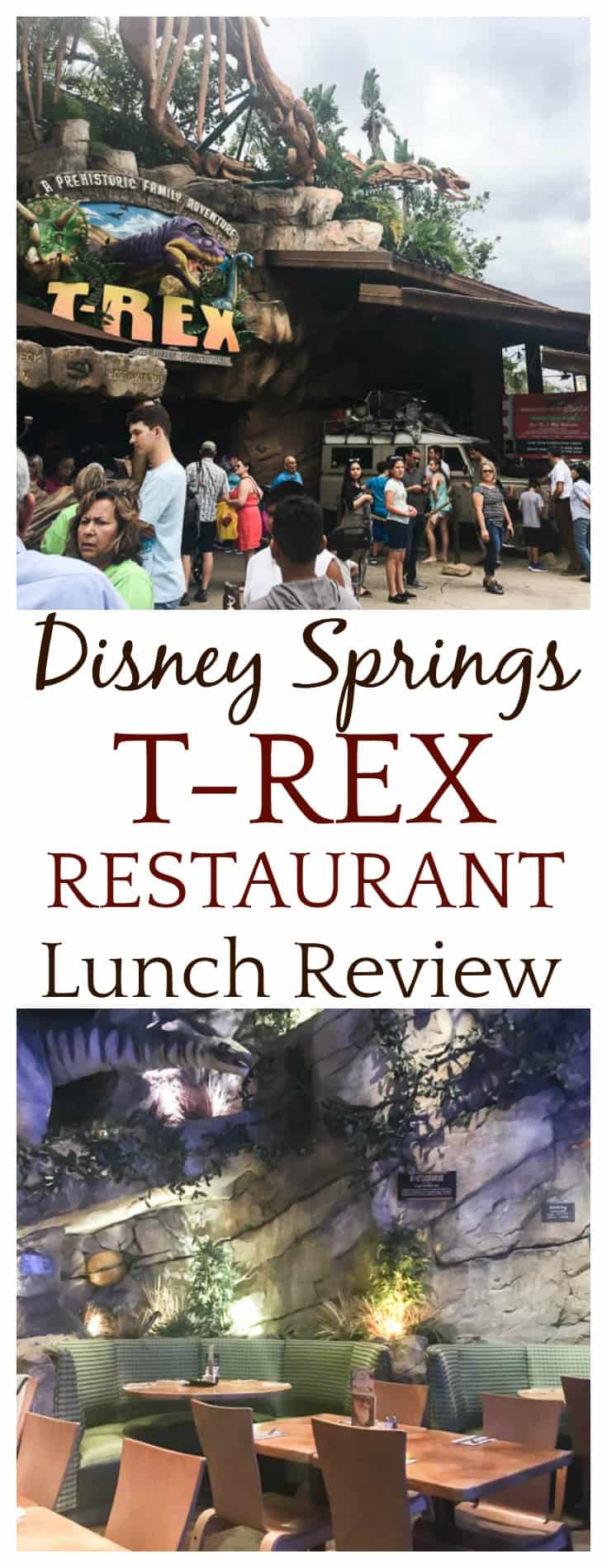 This Disney Springs T-REX Restaurant lunch review is based on my experience when visiting the restaurant in November 2017 with my family. | #disneydining #disneysprings #TREXrestaurant #disneyworld #restaurants #dlb