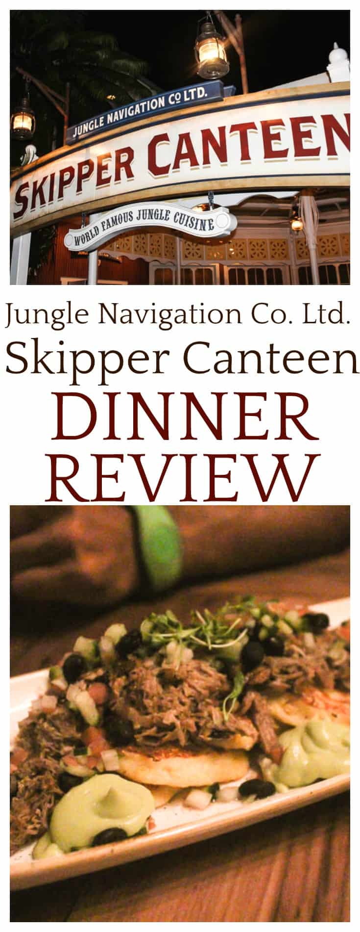 This Jungle Navigation Co. Ltd. Skipper Canteen dinner review is based on my experience when visiting the restaurant in November 2017 with my family. This restaurant can be found at Walt Disney World inside the Magic Kingdom Park.