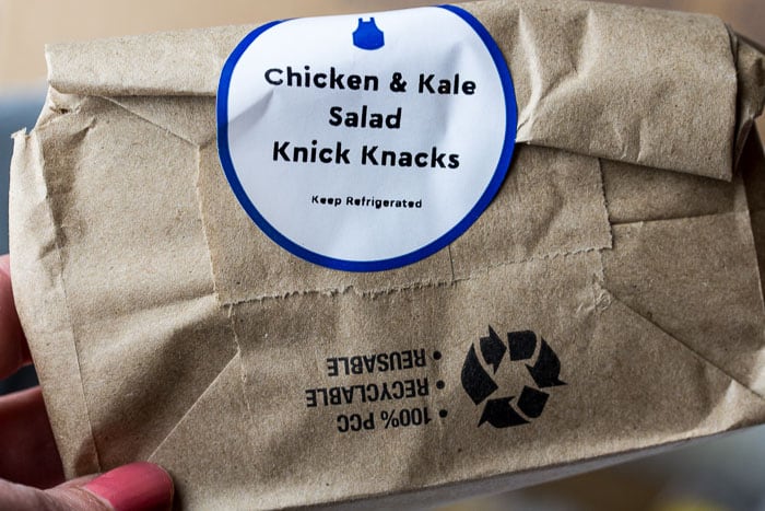 Blue Apron Knick Knacks in a Paper Bag