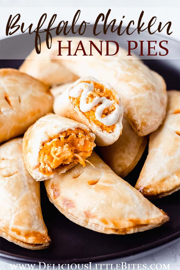 {Cheesy} Buffalo Chicken Hand Pies - Delicious Little Bites