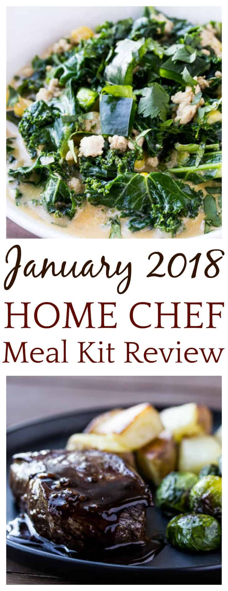 I love a good food subscription box! This January 2018 Home Chef Meal Kit Review is my second this month! The recipes were easy and delicious and the value has been really good! | #mealkit #homechefmeals #homechef #mealkitreview #subscriptionbox #foodsubscription | food subscription box | subscription box review
