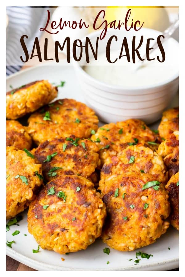 Lemon Garlic Salmon Cakes Recipe - Delicious Little Bites