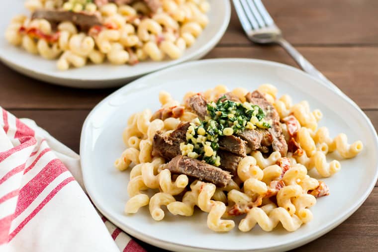 Tuscan Steak and Pasta - Delicious Little Bites