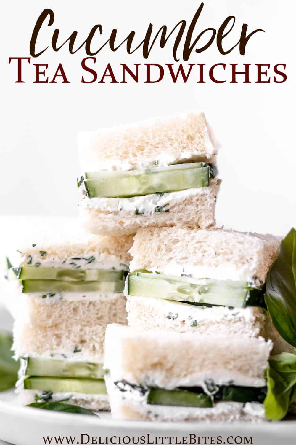 Cucumber Tea Sandwiches - Delicious Little Bites