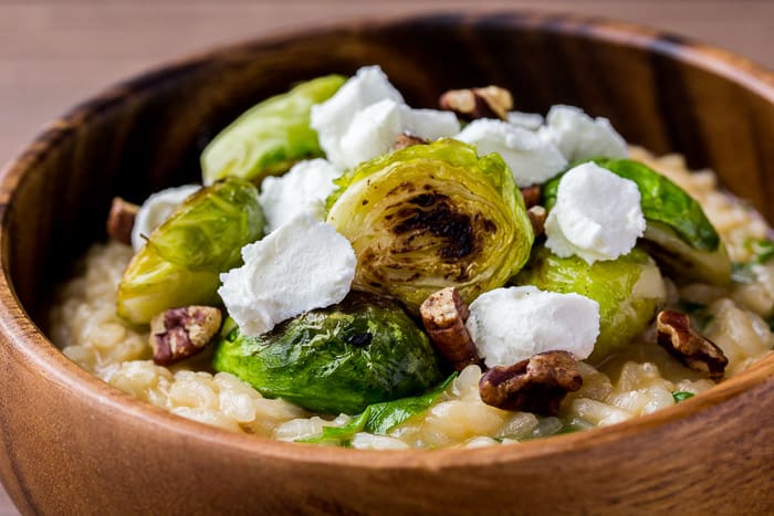 Home Chef Brussels and Brown Butter Risotto