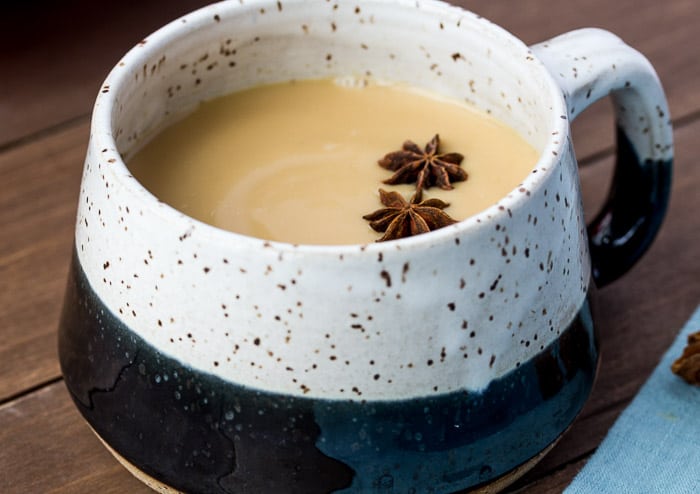 A Large Mug of Homemade Chai Tea Latte