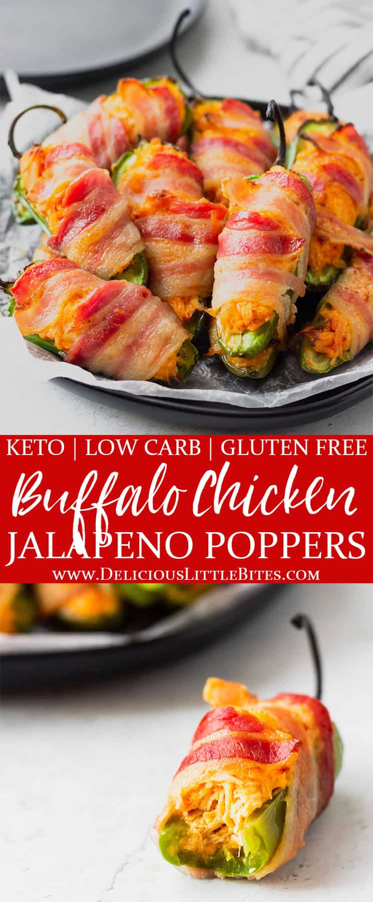 Buffalo Chicken Jalapeño Poppers - Delicious Little Bites