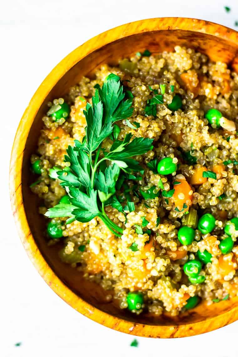 Quinoa Pilaf with Vegetables - Delicious Little Bites