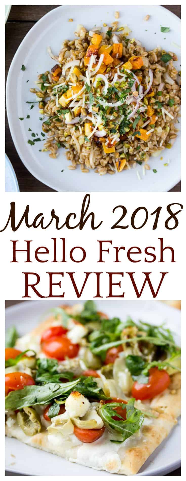 In this March 2018 Hello Fresh Review, things didn't go quite as planned, but the food was delicious! I ordered 3 vegetarian meals for this review. | Vegetarian Hello Fresh Review | #hellofresh #hellofreshreview #vegetarian #vegetarianhellofresh #hellofreshmeals 
