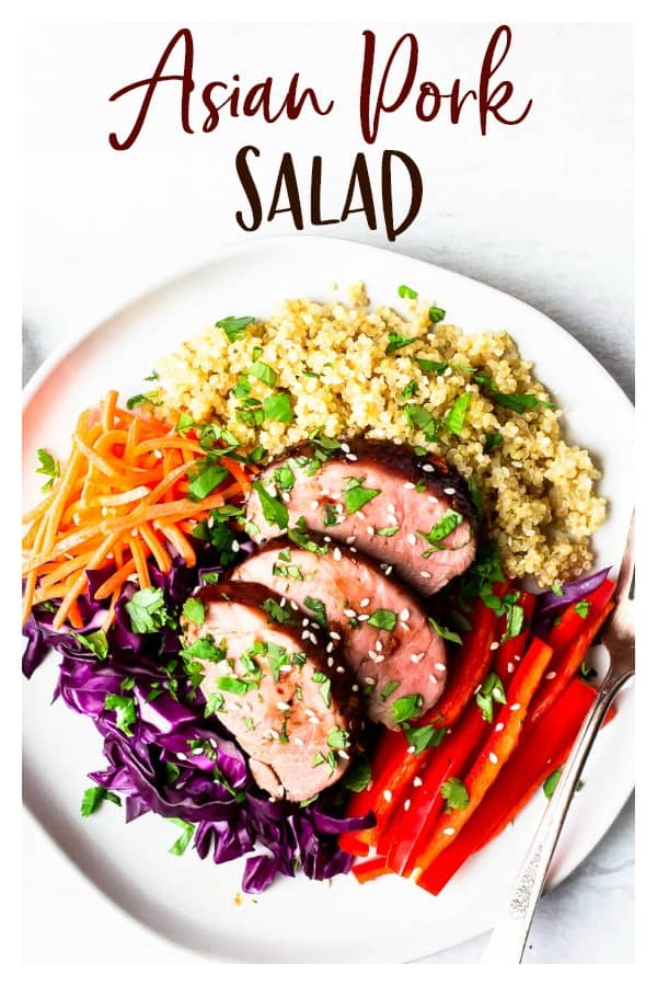 Asian Pork Salad with Quinoa - Delicious Little Bites