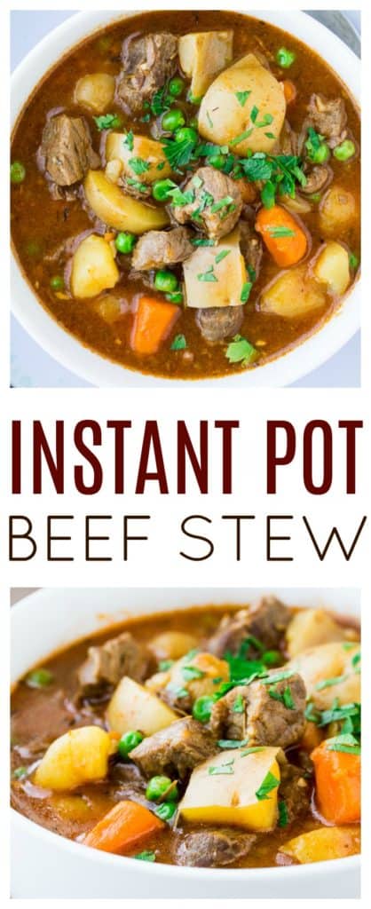 Instant Pot Homemade Beef Stew - Delicious Little Bites