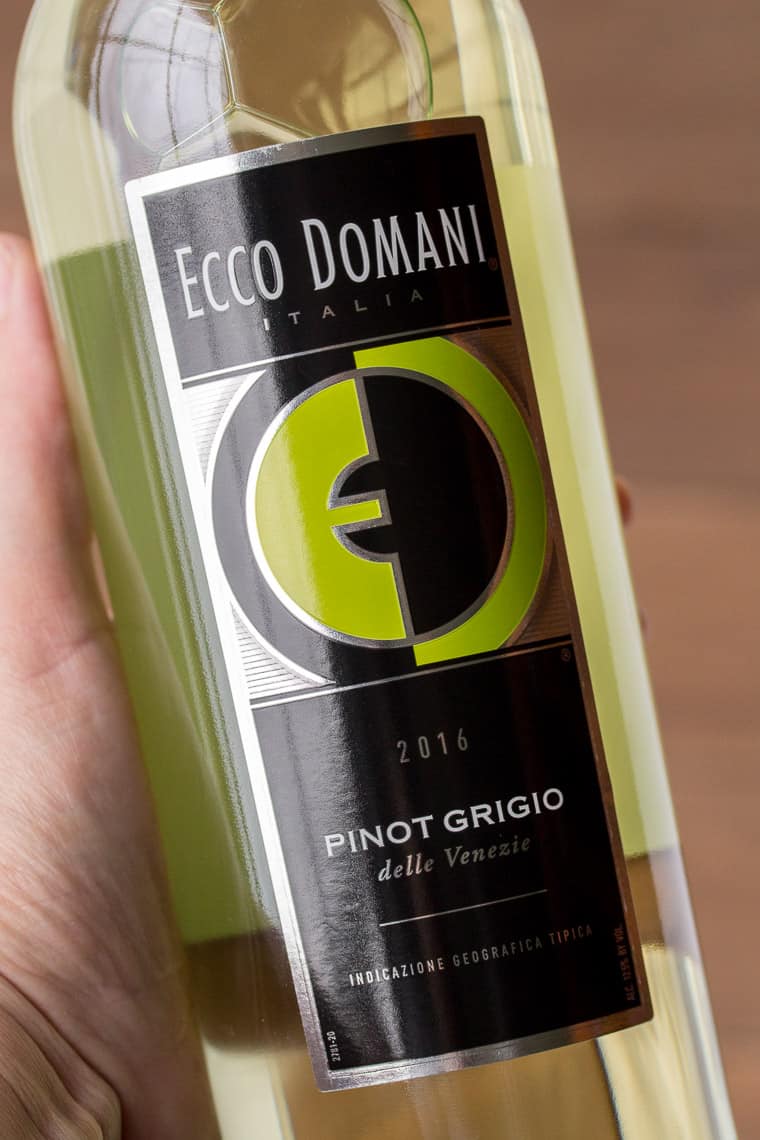 A Bottle of Ecco Domani Pinot Grigio