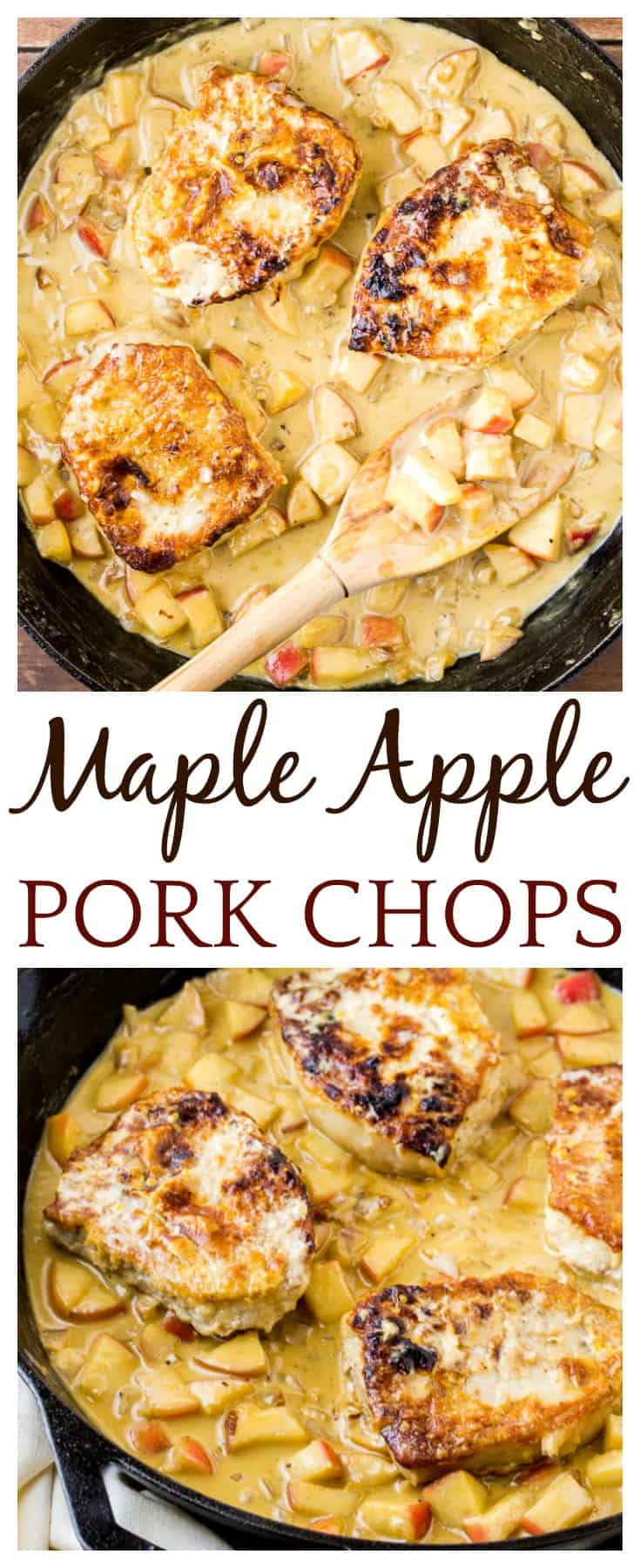 Maple Apple Pork Chops Recipe - Delicious Little Bites