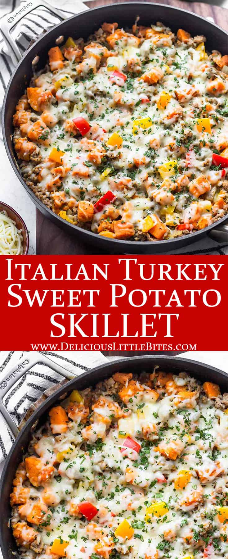 Italian Turkey Sweet Potato Skillet - Delicious Little Bites