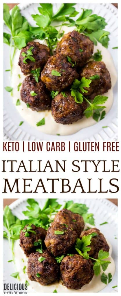 Keto Italian Meatballs - Delicious Little Bites