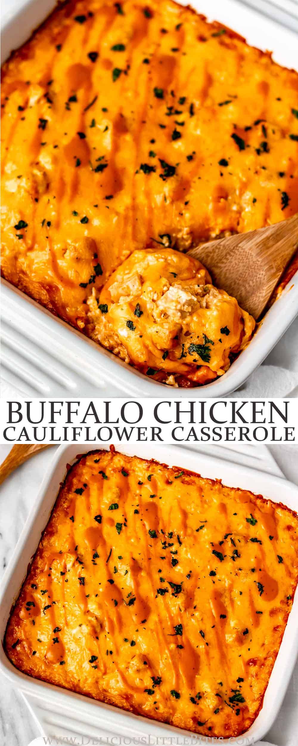 Creamy Buffalo Chicken Cauliflower Casserole Delicious Little Bites 0762