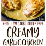 Easy Low Carb Creamy Garlic Chicken Recipe - Delicious Little Bites