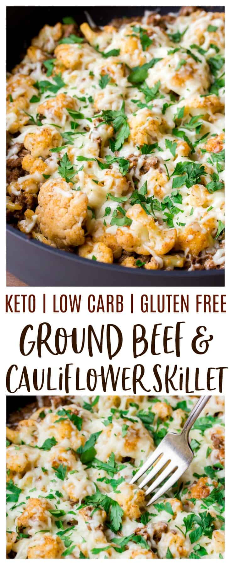 Keto Italian Ground Beef and Cauliflower Skillet - Delicious Little Bites