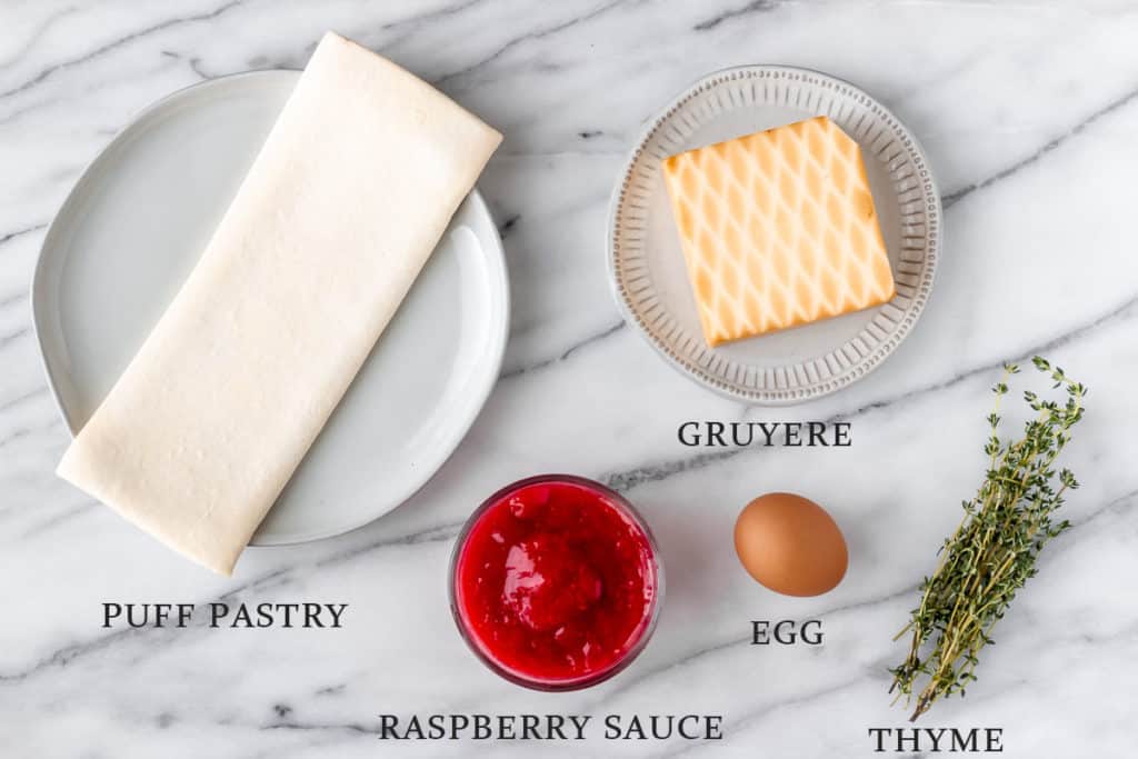 Savory Gruyere Cheese Puffs with Raspberry Sauce Delicious Little Bites