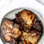 Grilled Cuban Pork Chops with text overlay.