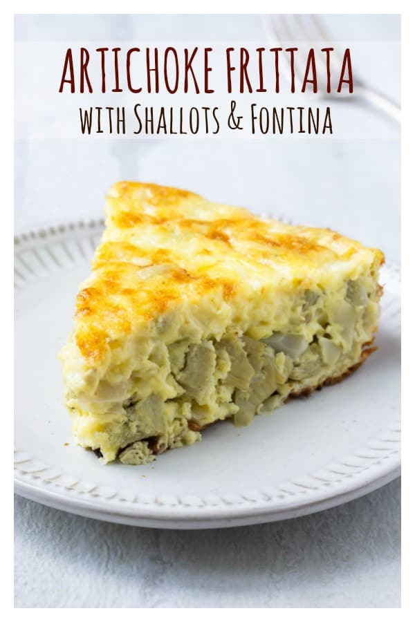 Artichoke Frittata with Shallots and Fontina - Delicious Little Bites