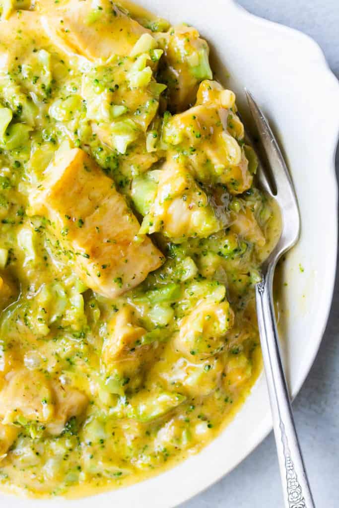 Cheesy Chicken Broccoli Rice Skillet - Delicious Little Bites