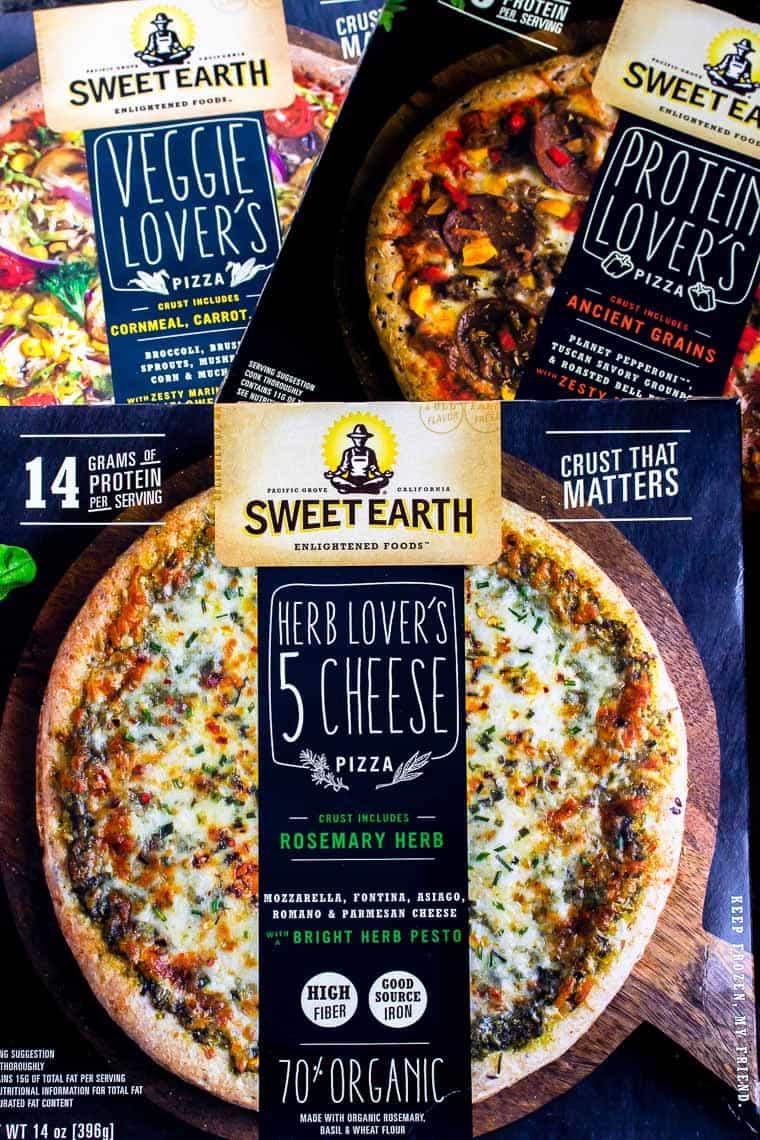 3 boxes of Sweet Earth Pizza 