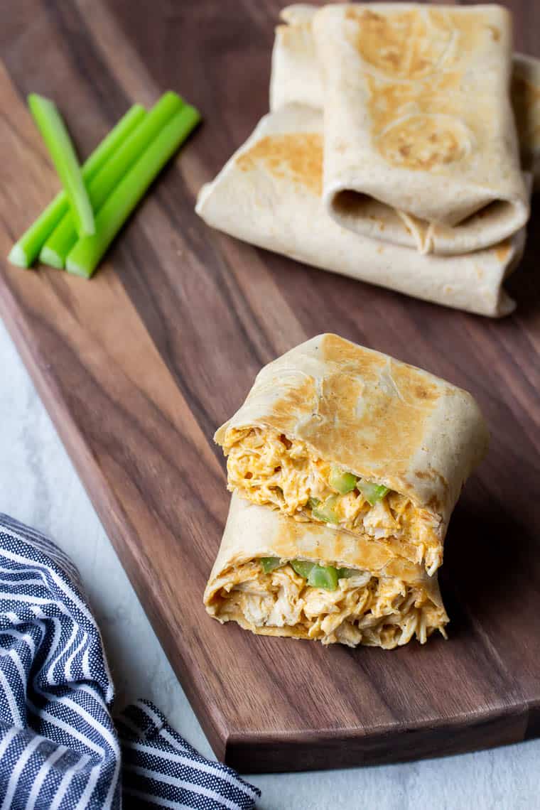 Grilled Buffalo Chicken Wraps Recipe - Delicious Little Bites