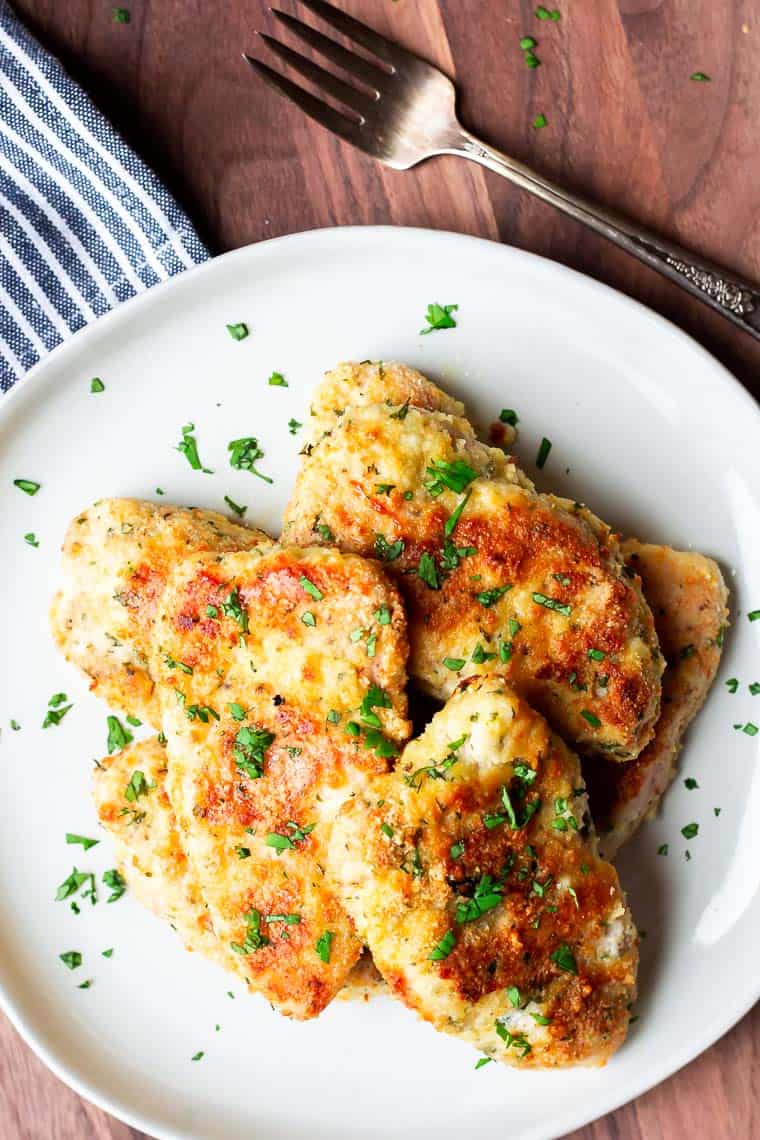 Parmesan Crusted Turkey Cutlets Recipe - Delicious Little Bites