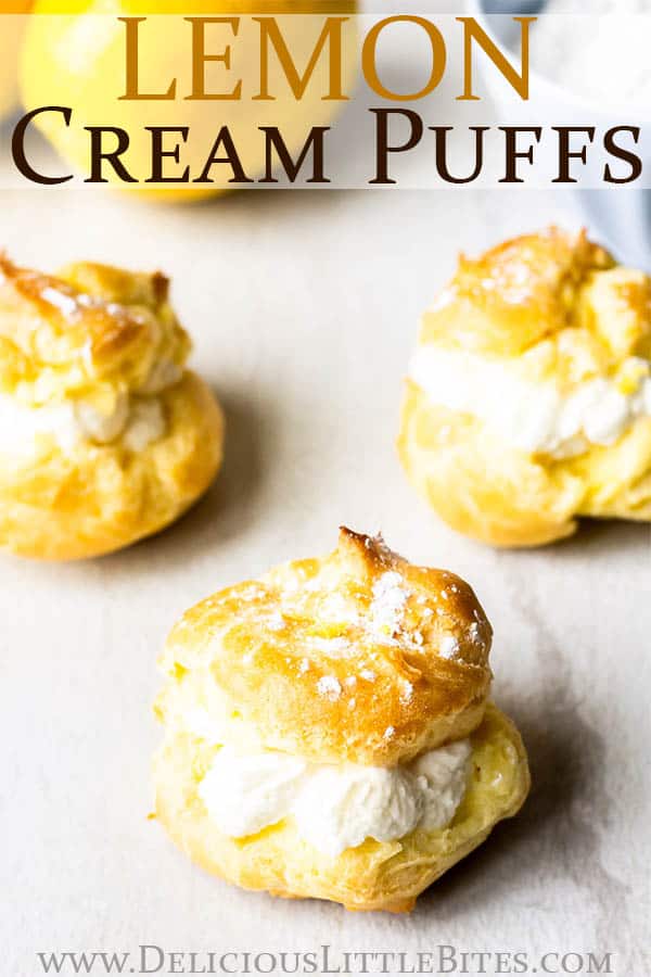 Lemon Cream Puffs Recipe - Delicious Little Bites