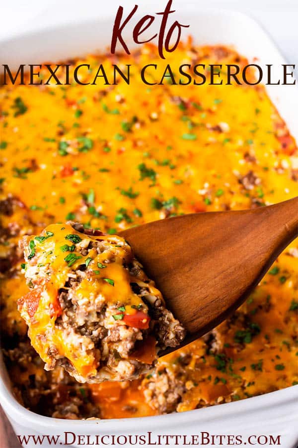 Keto Mexican Casserole - Delicious Little Bites