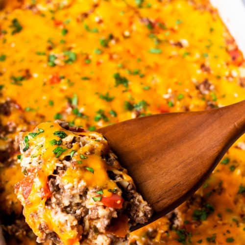Keto Mexican Ground Beef Casserole Recipe