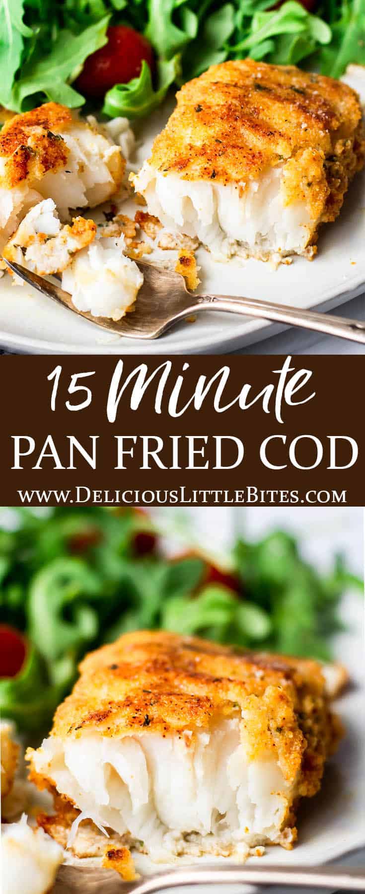 Pan-Fried Cod Recipe (Gluten Free & Keto Friendly) - Delicious Little Bites