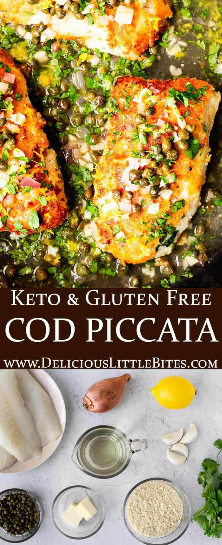 Cod Piccata - Delicious Little Bites